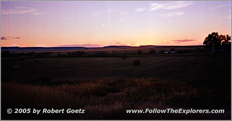 Sonnenuntergang Pryor Rd, Montana