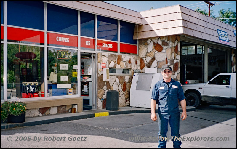 Rob, Conoco Tankstelle, Cody, Wyoming