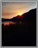 Sonnenuntergang Lower Slide Lake, Wyoming