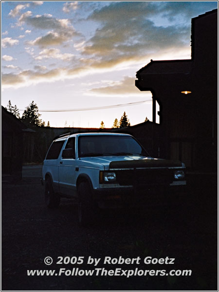 88 S10 Blazer, Snowlodge Cabin, Yellowstone National Park, WY