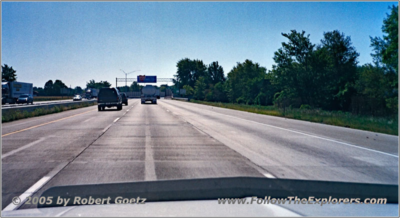 Interstate 75, Staatsgrenze Michigan & Ohio