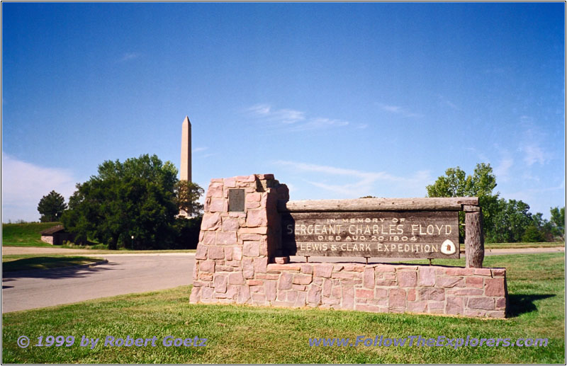 Sergeant Floyd Monument Historical Marker Sign, IA