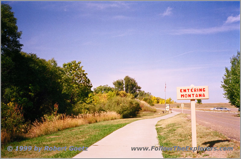 North Dakota — Montana State Line at Fort Union