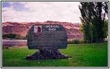 Drewyer Gedenktafel, Lyons Ferry State Park, Washington