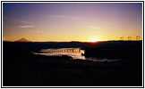 Sonnenuntergang Columbia River, The Dalles, Oregon