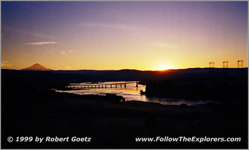 Sunset Columbia River, The Dalles, OR