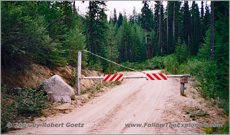 Road Closed at Forest Road FR369, ID