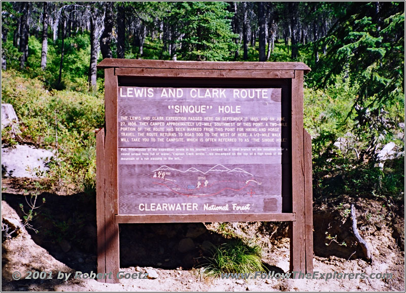 Historical Marker Sinque Hole, Lolo Motorway, FR500, ID