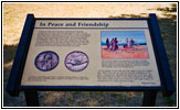 Gedenktafel Peace Medal, Canoe Camp, Idaho