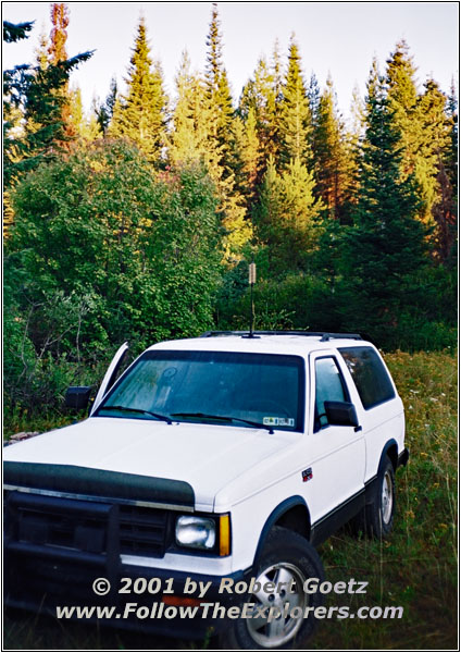 88 S10 Blazer, erster Zeltplatz am Lolo Motorway, FR485, Idaho