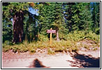 Schild Powell Junction, Lolo Motorway, FR500, Idaho