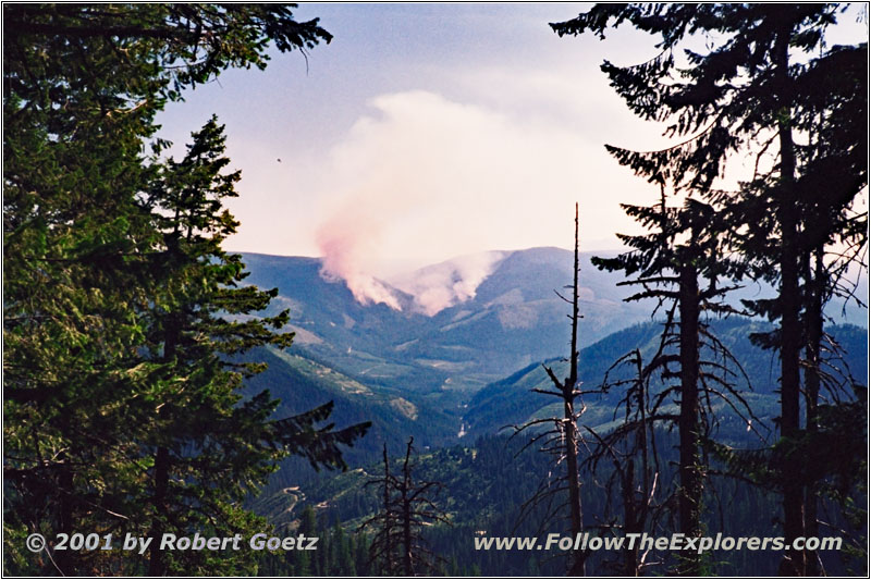 Waldbrand, Rocky Ridge Lookout, Idaho