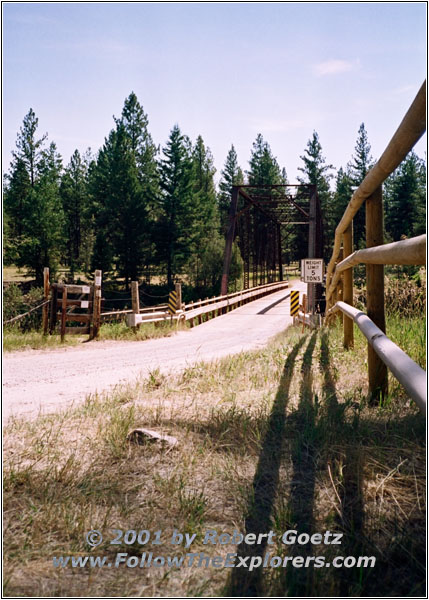 Bridge over Blackfoot River, Sunset Hill Road, MT