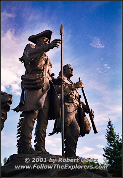 Lewis & Clark Statue, Overlook Park, Great Falls, Montana