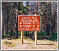 Schild Gibbons Paß, Montana