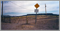 Sperrschild, N Yellowstone Trail Road, Montana