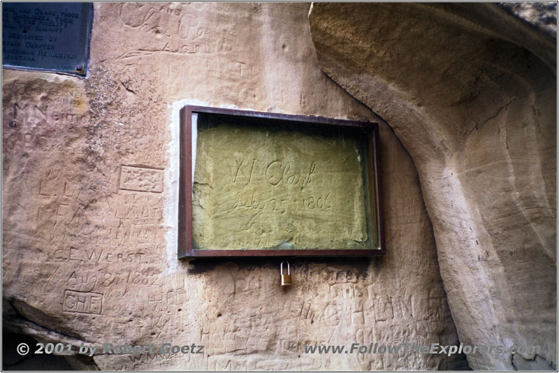 Clark Inscription, Pompey’s Pillar, MT