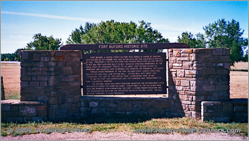 Historical Marker Ft Buford, MT