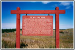 Historical Marker Wolf Point Bridge, MT