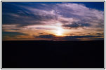 Sonnenuntergang Backroad, Montana