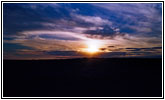 Sonnenuntergang Backroad, Montana