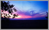 Sonnenuntergang Backroad, Montana