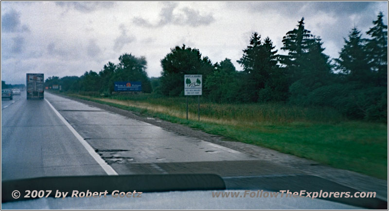 Interstate 75, Staatsgrenze Ohio & Michigan