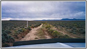 California Trail Marker, Backroad, WY