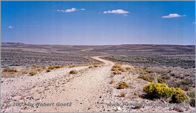 BLM Rd 3216, Cyclone Rim, Great Divide Basin, Wyoming