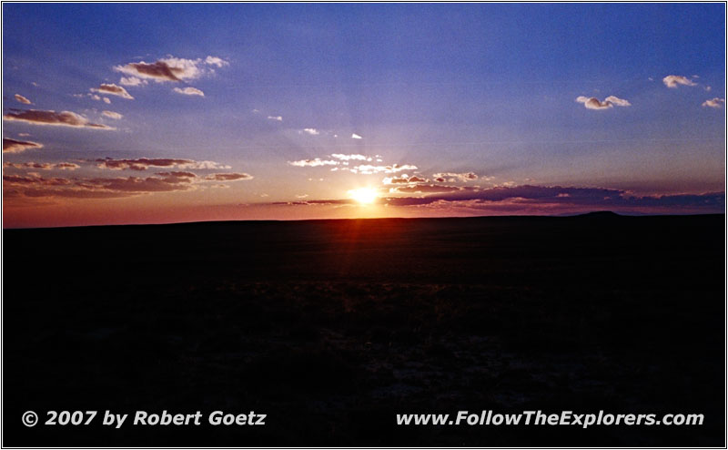 Sonnenuntergang, RD22/Bairoil Rd, Wyoming