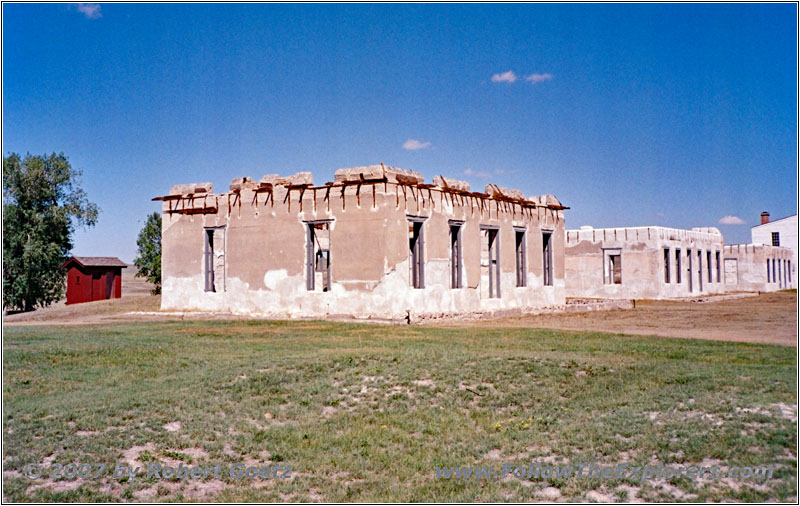 Ruine Offiziersunterkünfte, Fort Laramie NHS, Wyoming