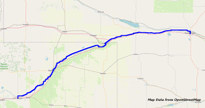 Map North Platte to Ft. Morgan