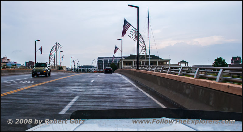 Lewis St, Arkansas River, Wichita, KS