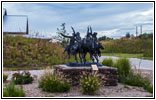 Statue, Old Cowtown Museum, Wichita, Kansas