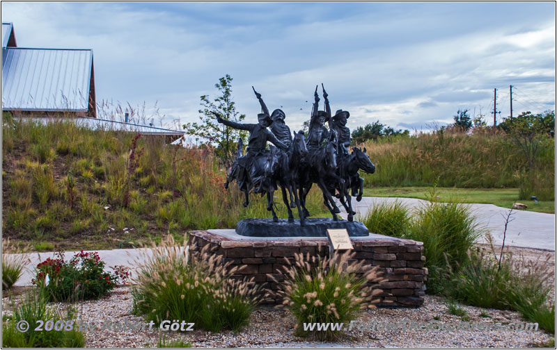 Statue, Old Cowtown Museum, Wichita, Kansas