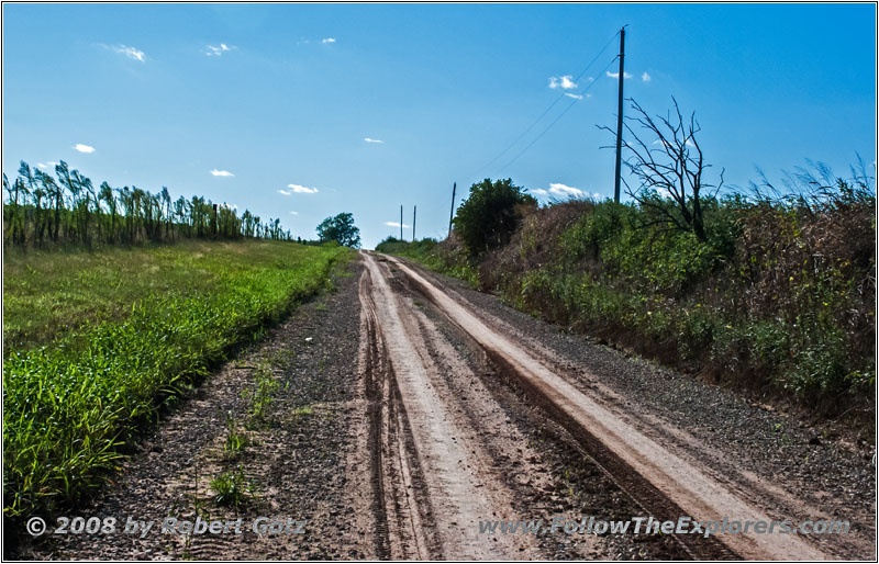 332nd Rd, Staatsgrenze Kansas & Oklahoma