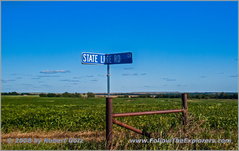 332nd Rd, Staatsgrenze Kansas & Oklahoma