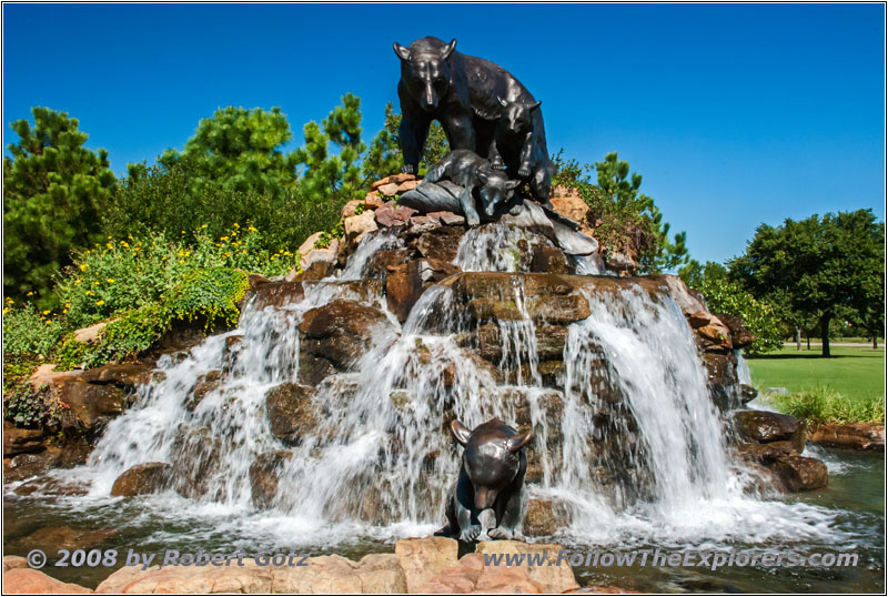 River Parks Bear Fountain, Tulsa, OK