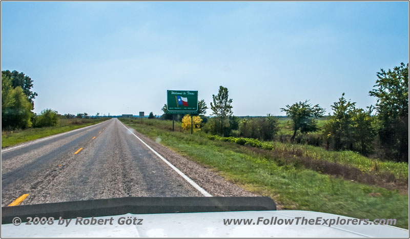 Highway 259, State Line OK and TX Highway 259, State Line OK and TX
