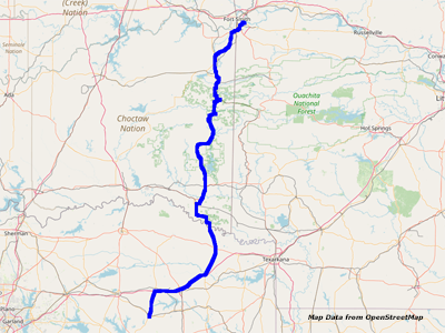 Map Ft. Smith to Mt. Pleasant Map Ft. Smith to Mt. Pleasant