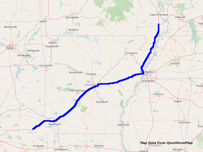 Map Mt. Pleasant to Sikeston Map Mt. Pleasant to Sikeston