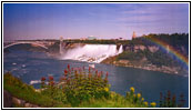 American Falls and Rainbow Bridge, Niagara Falls, ON