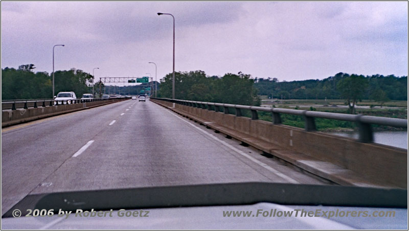 Interstate 270, Mississippi River, Staatsgrenze Illinois & Missouri