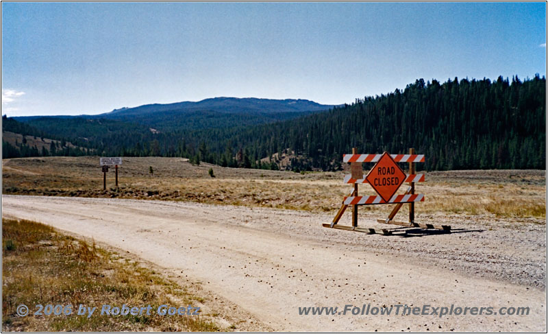 Straßensperre Union Pass, Wyoming