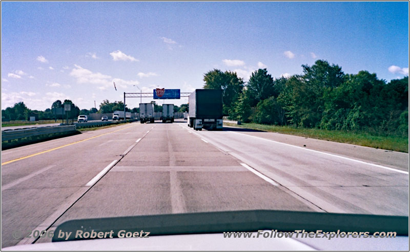 Interstate 75, Staatsgrenze Michigan & Ohio