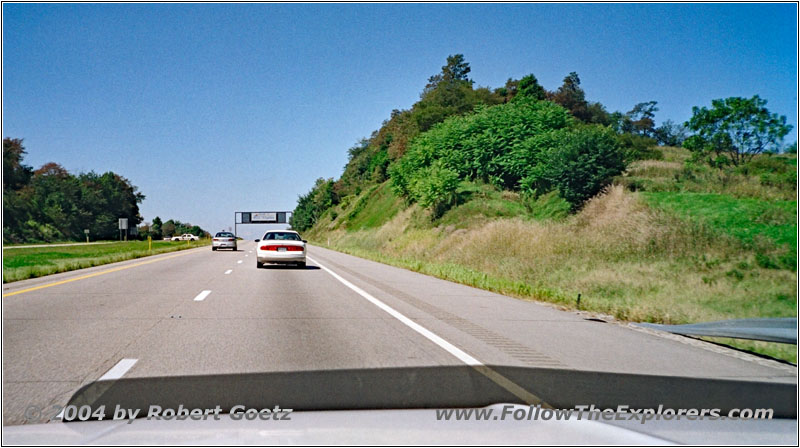 Interstate 70, Staatsgrenze Pennsylvania & West Virginia