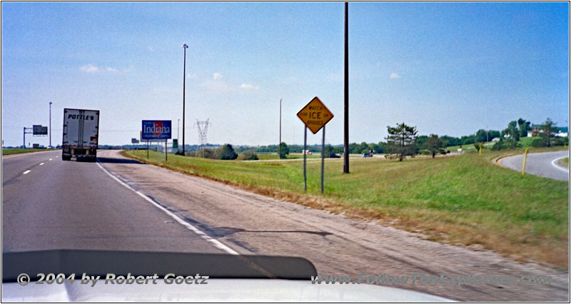 Interstate 70, Staatsgrenze Ohio & Indiana