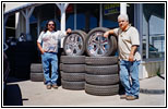 Pangie and Roger, Sinclair Gas Station, Downtown Dodge City, KS