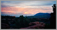 Sunset, Siamese Twins, Garden of The Gods, CO