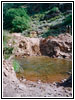 Shelf Rd, fehlende Brücke, Fourmile Creek, Colorado